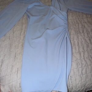 Elegant Light Blue Women's Dress